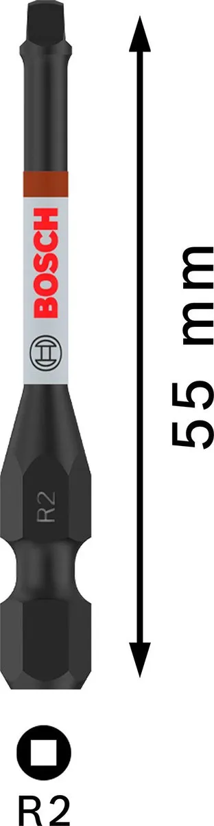 Bosch Professional Robertson Slagbits R2 55mm - 5-delig