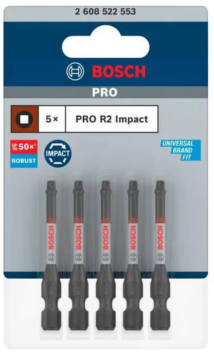 Bosch Professional Robertson Slagbits R2 55mm - 5-delig