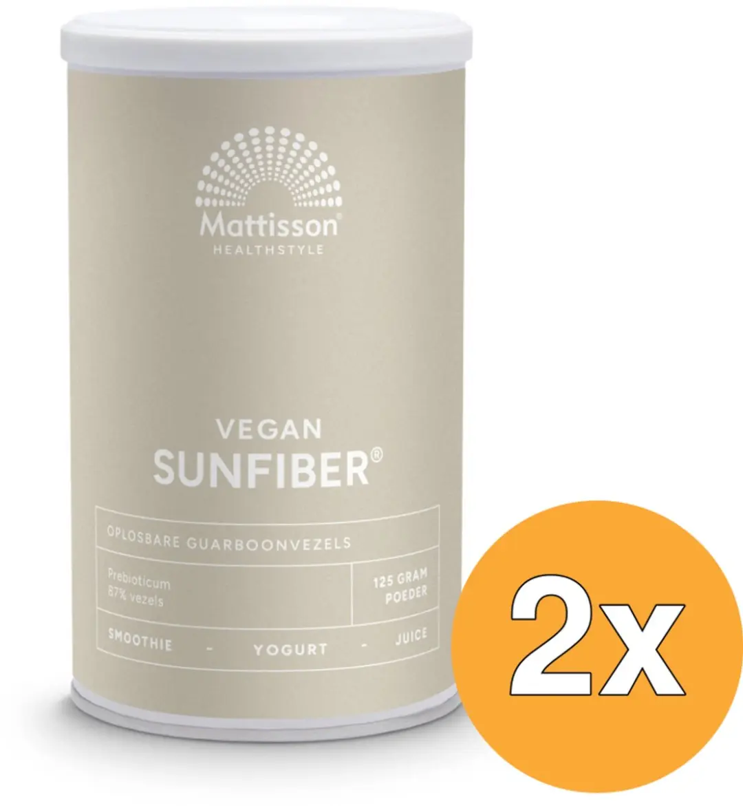2x Mattisson Vegan Sunfiber (125 gr)
