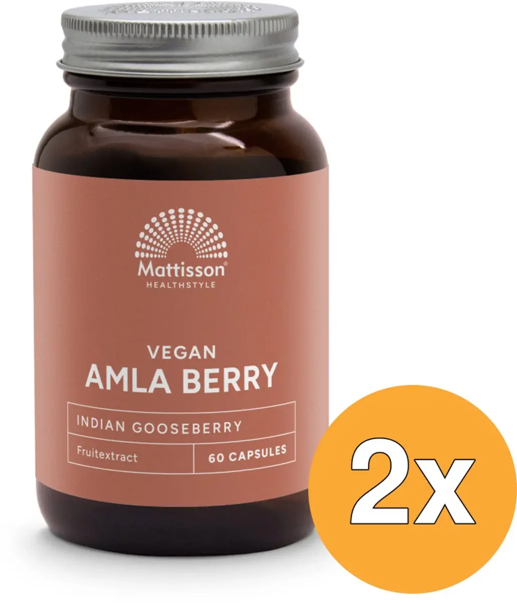 2x Mattisson Absolute Amla Berry Extract 500Mg (60 vega capsules)