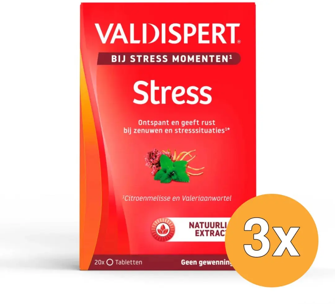 3x Valdispert Stress moments (20 tabletten)