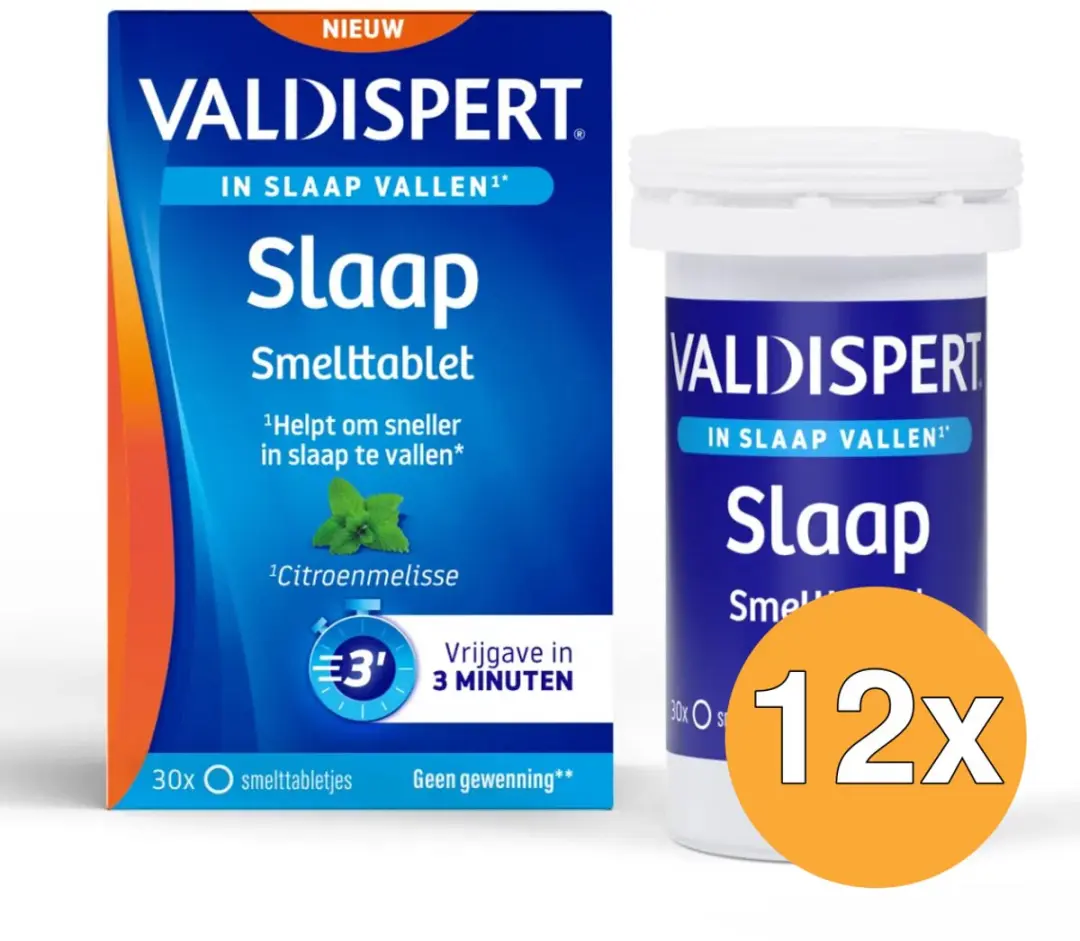 12x Valdispert Slaap Smelttablet (30 Tabletten)