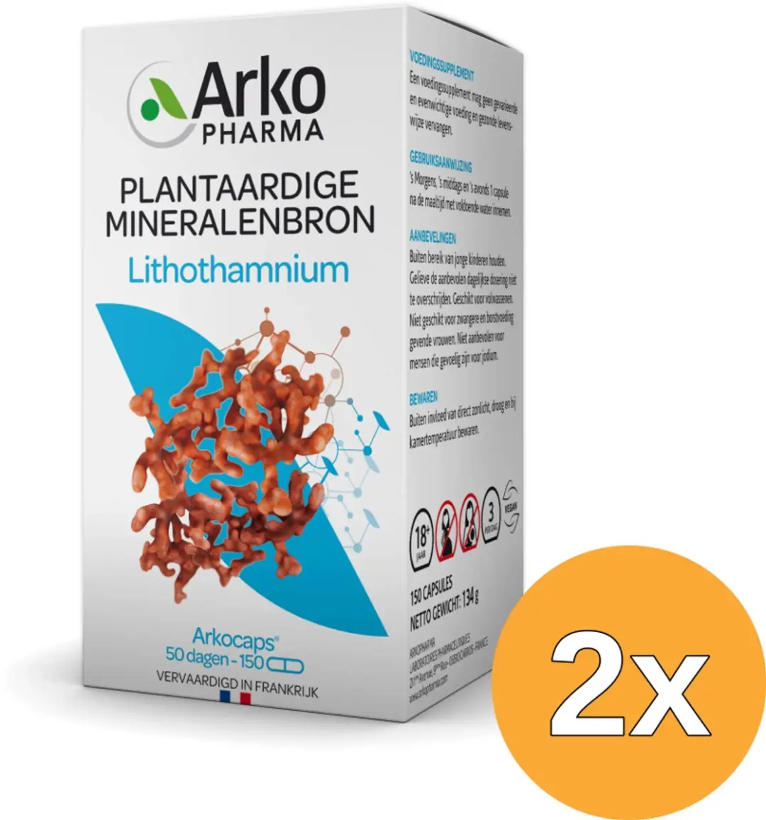 2x Arkocaps Lithothamnium (150 capsules)