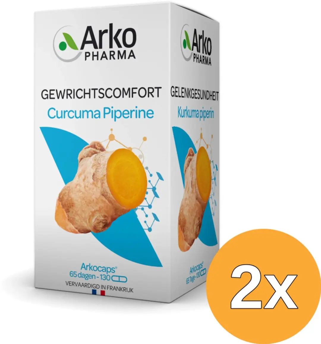 2x Arkocaps Curcuma (130 capsules)