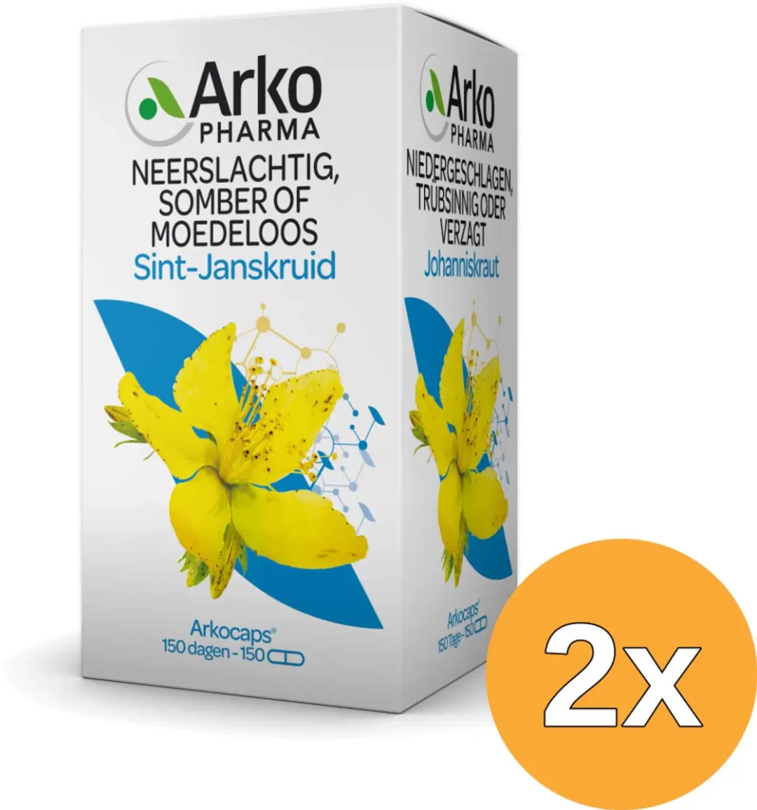 2x Arkocaps Sint Janskruid (150 capsules)