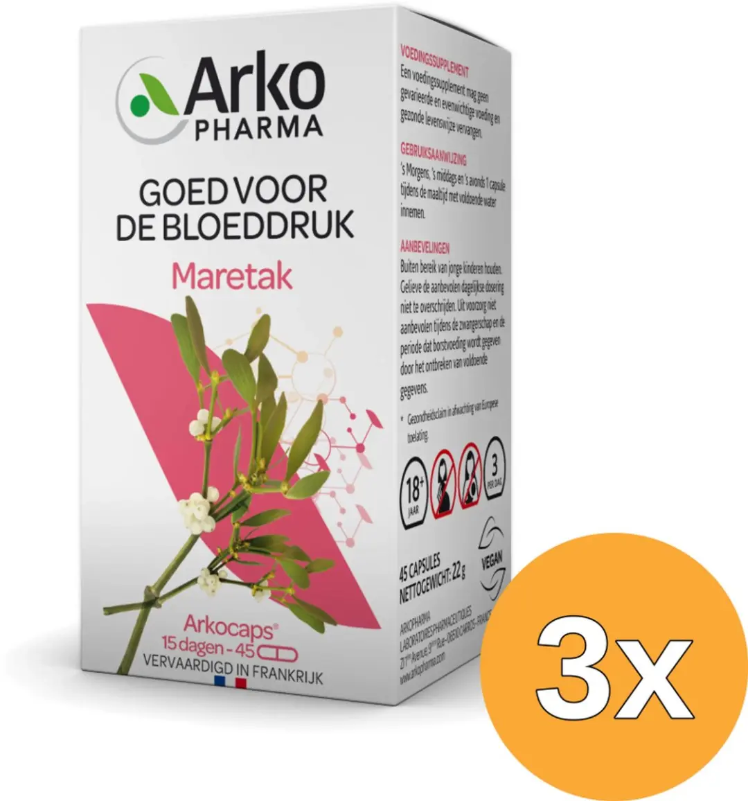 3x Arkocaps Maretak (45 capsules)