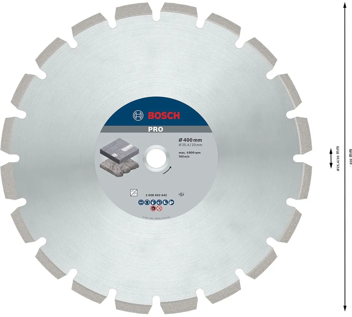 Bosch Professional Diamantschijf Best for Asphalt 400x25.4x12mm