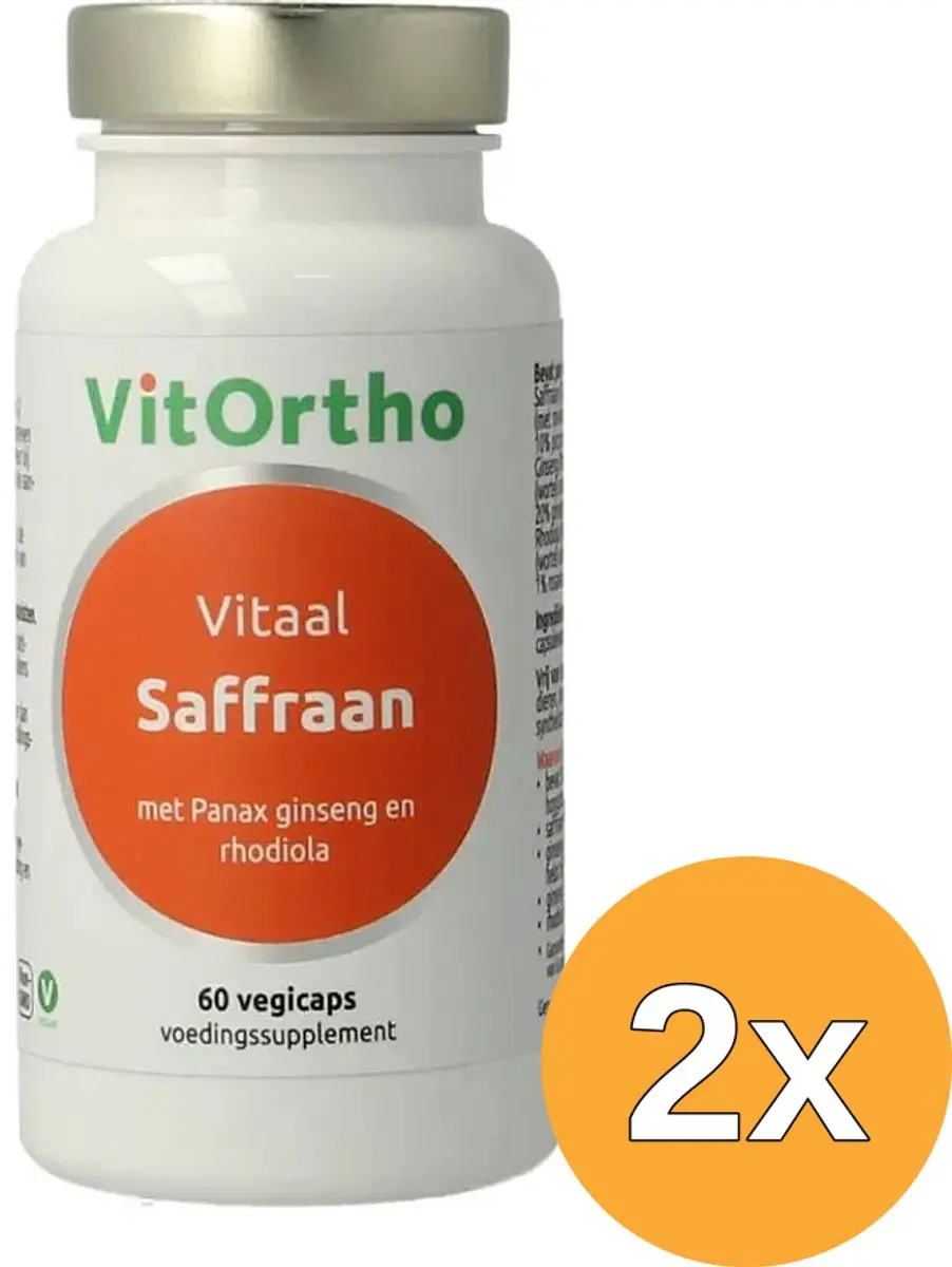 2x Vitortho Saffraan Vitaal (60 vega capsules)
