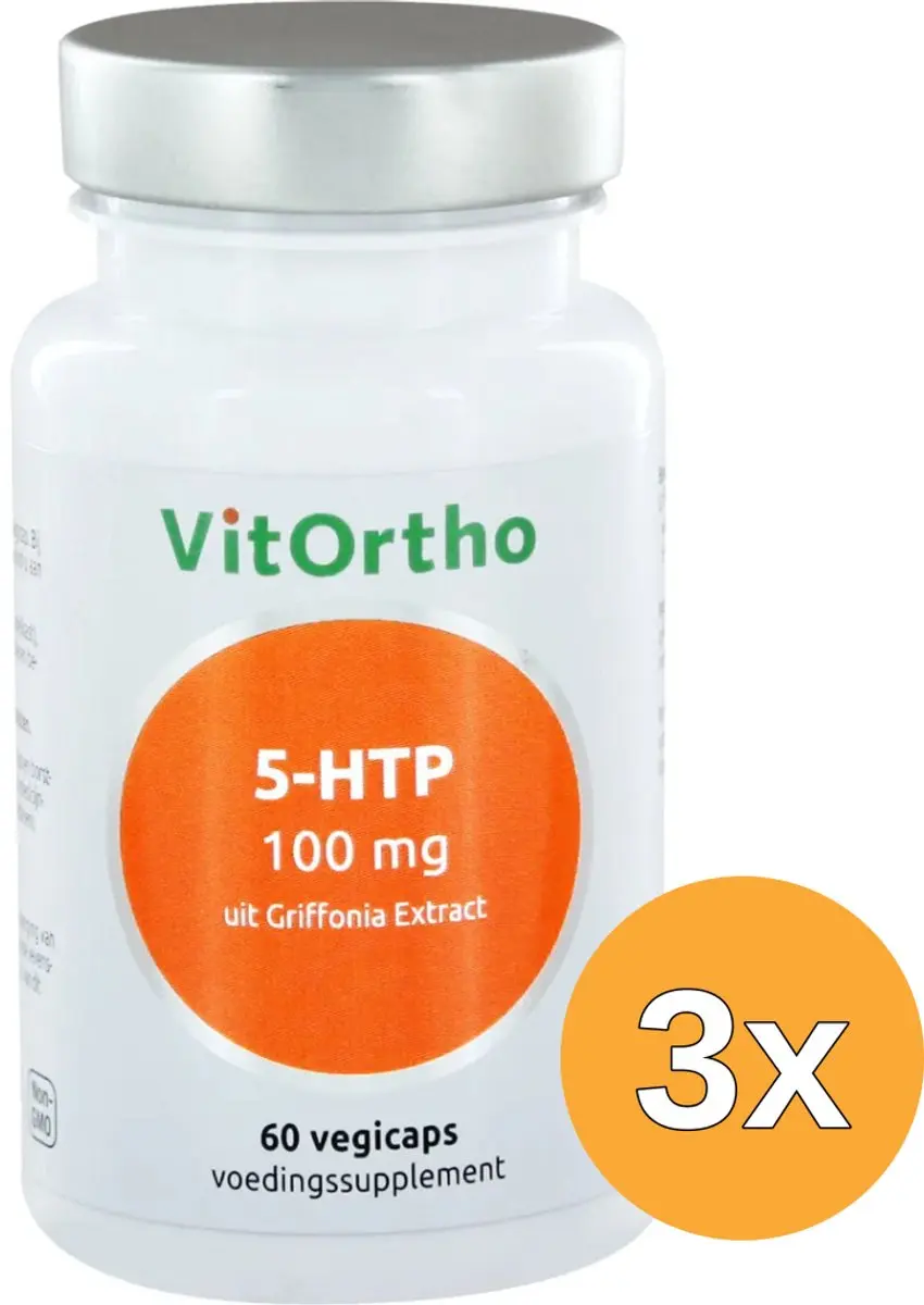 3x VitOrtho 5 HTPgriffonia extract (60 vega capsules)