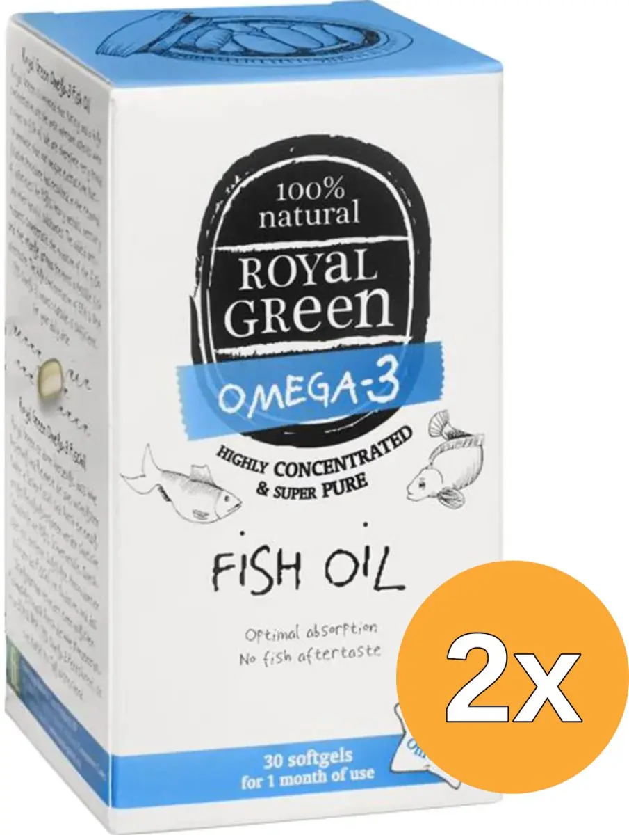 2x Royal Green Omega 3 Visolie (30 Softgels)