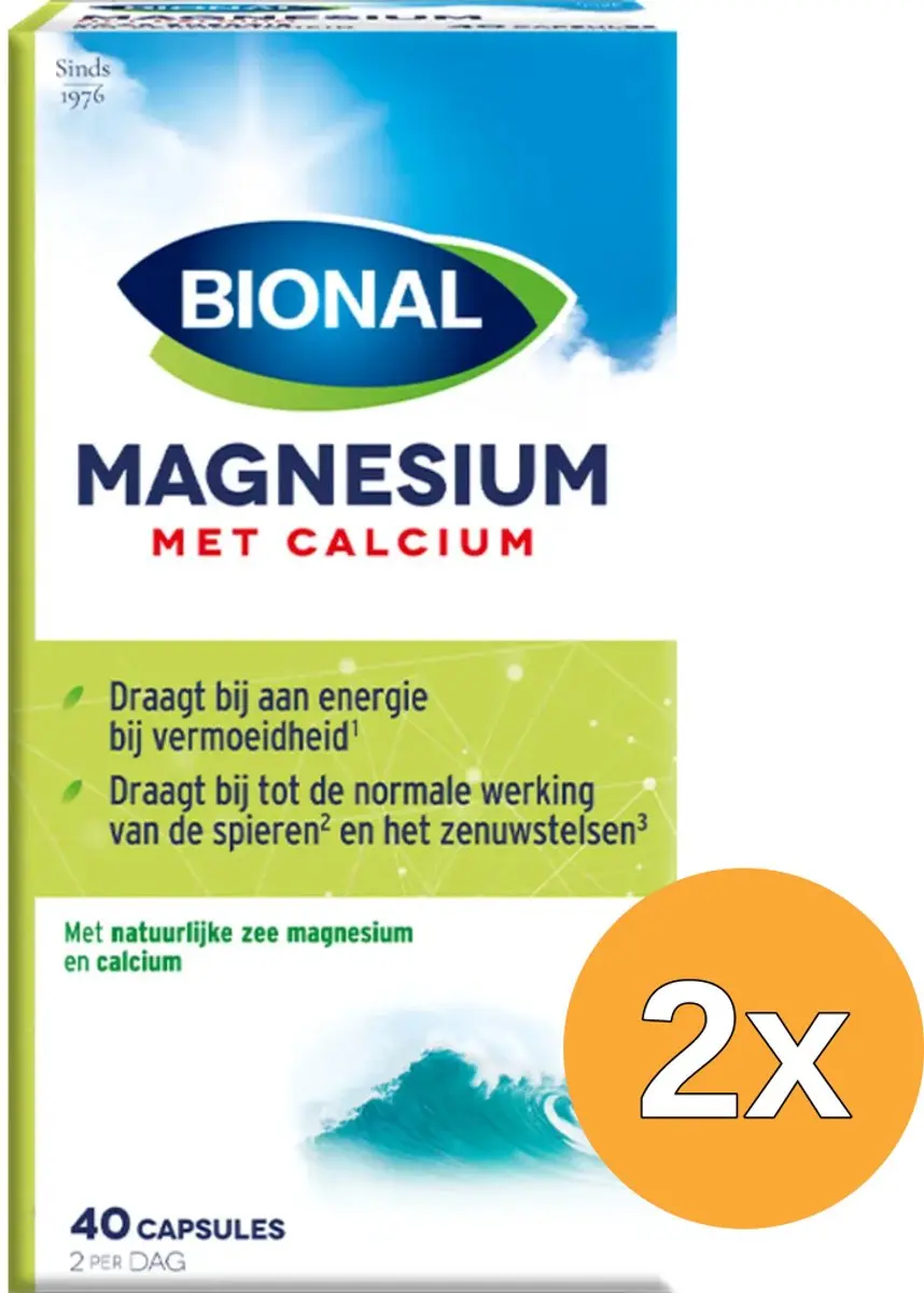2x Bional Zee Magnesium Calcium (40 capsules)