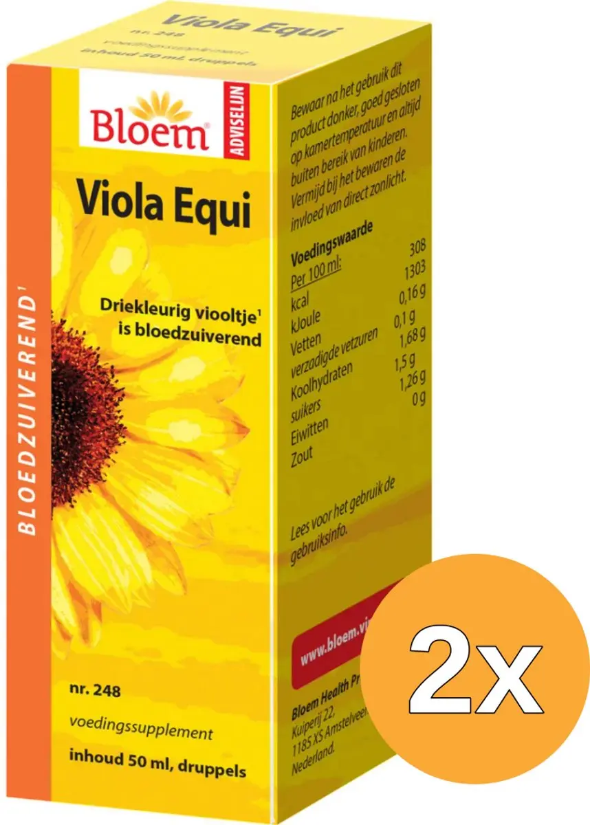2x Bloem Viola Equi (50 ml)