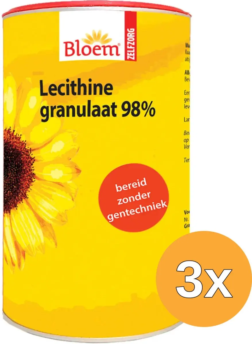 3x Bloem Lecithinegranulaat 98% (400 gr)