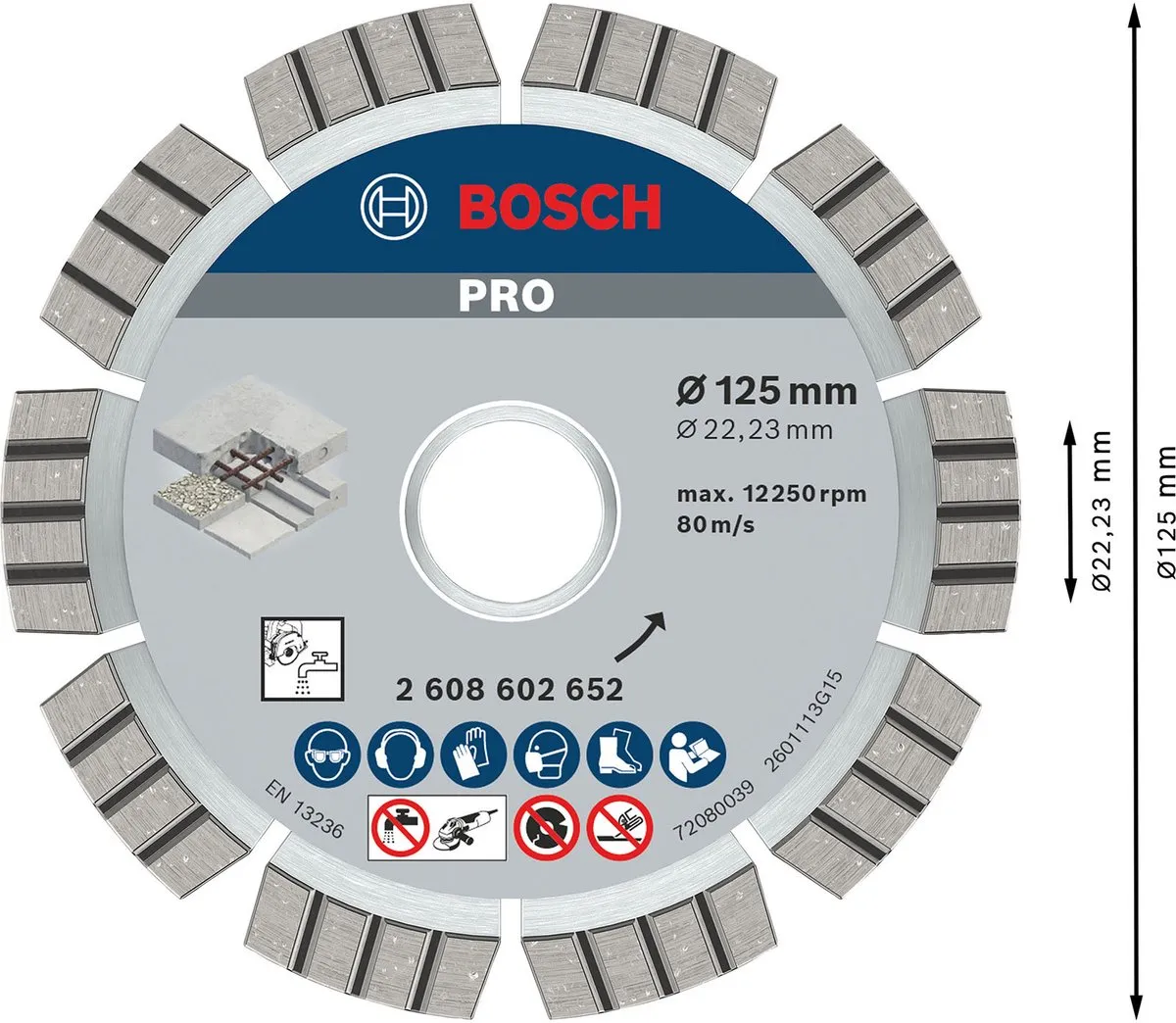 Bosch Professional Diamantschijf Best Concrete 125mm - Beton