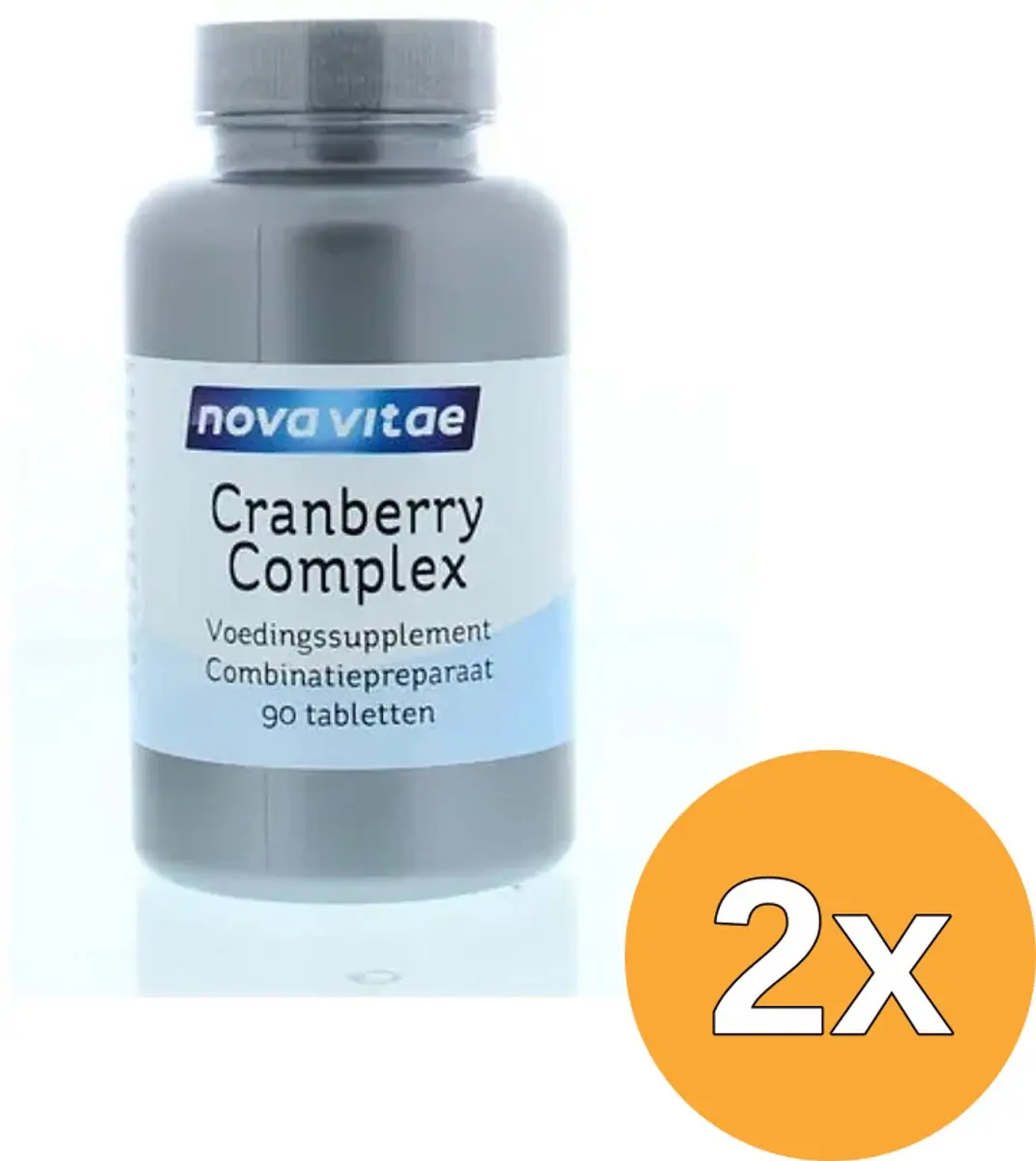 2x Nova Vitae Cranberry D-Mannose Complex (90 tabletten)