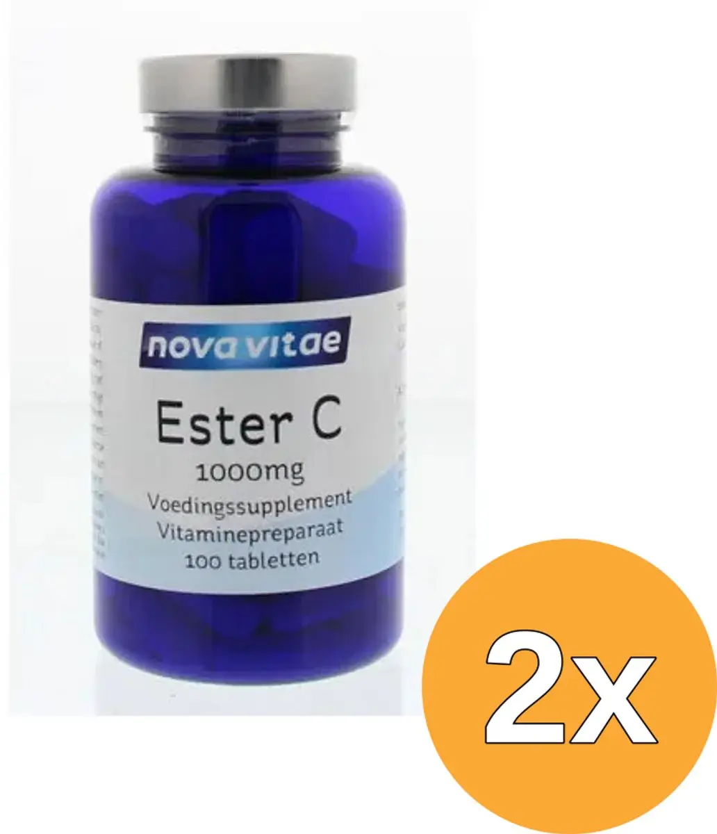 2x Nova Vitae Ester C 1000 mg (100 tabletten)