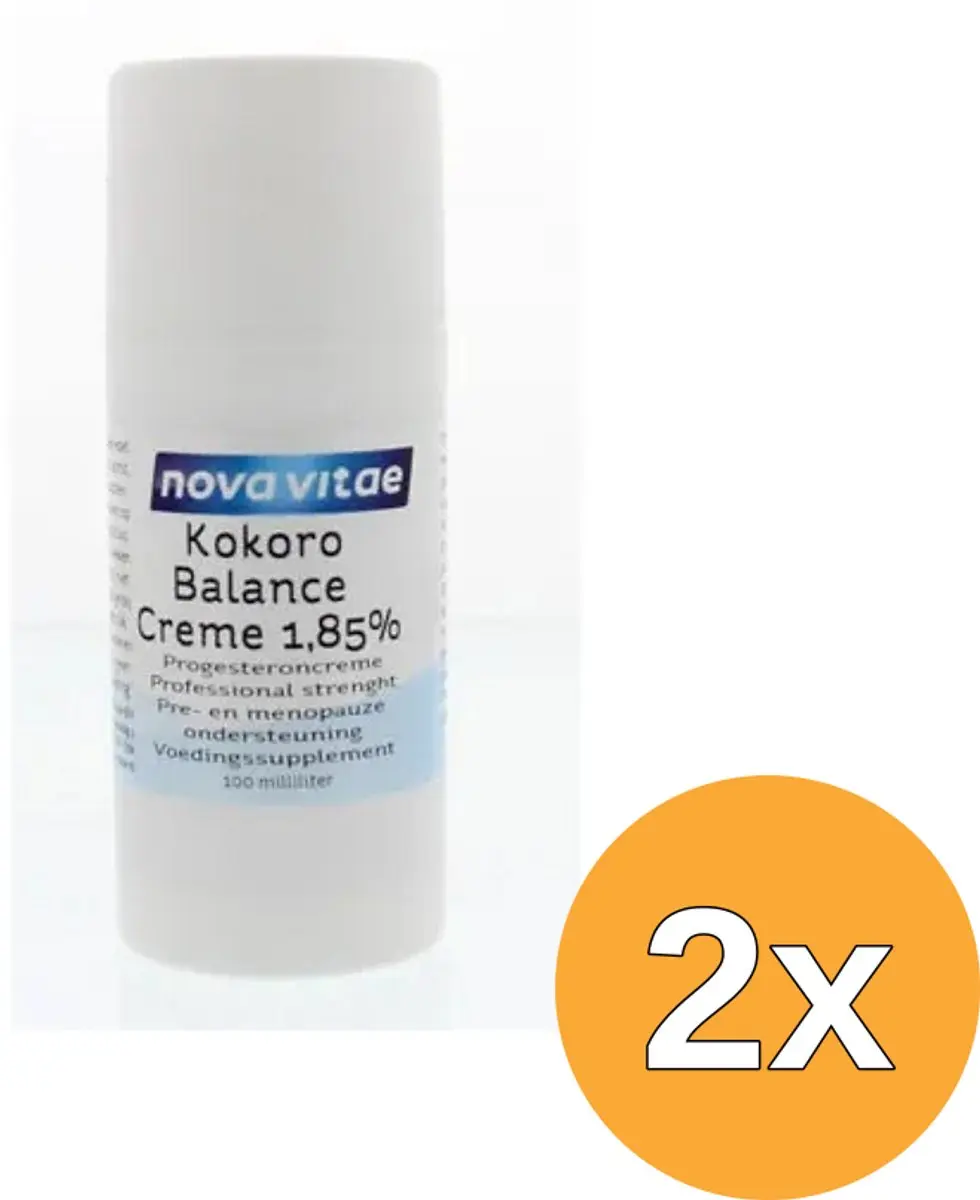 2x Nova Vitae Kokoro Progest Balans Cream 1.85% (100 ml)