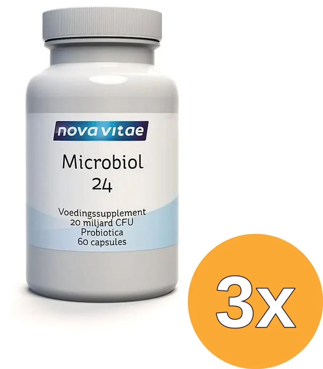 3x Nova Vitae Microbiol 24 (60 capsules)