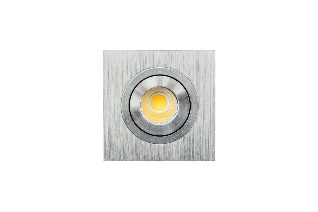 Groenovatie Inbouwspot LED 3W Vierkant Zilver - 61x61mm