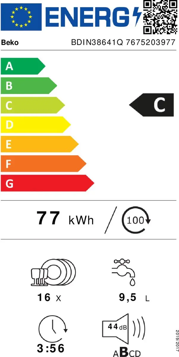 Beko BDIN38641Q Inbouwvaatwasser 16 Couverts - 60cm - afbeelding 4 van 6