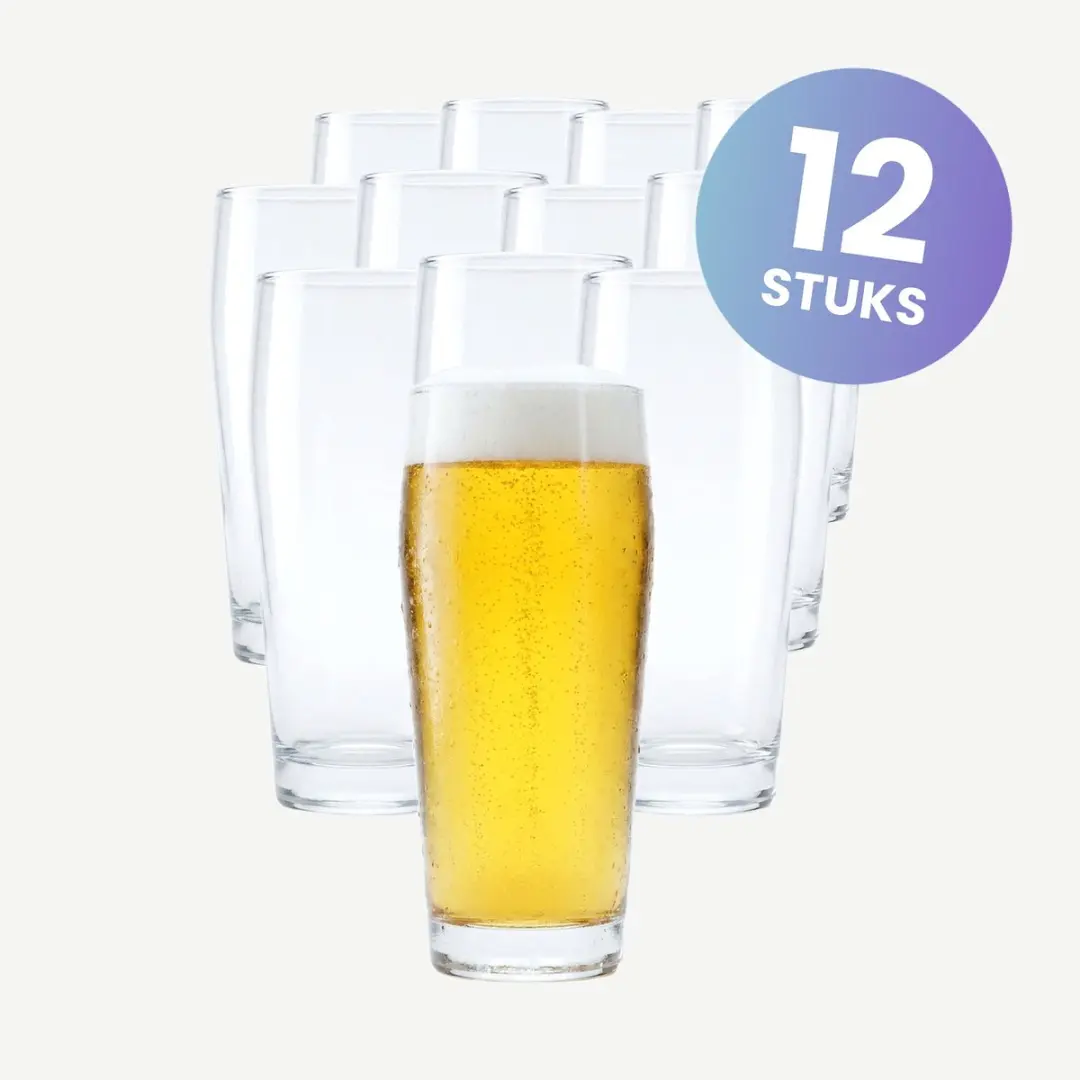 Arcoroc Willi Becher Bierglas 33cl - Set van 12