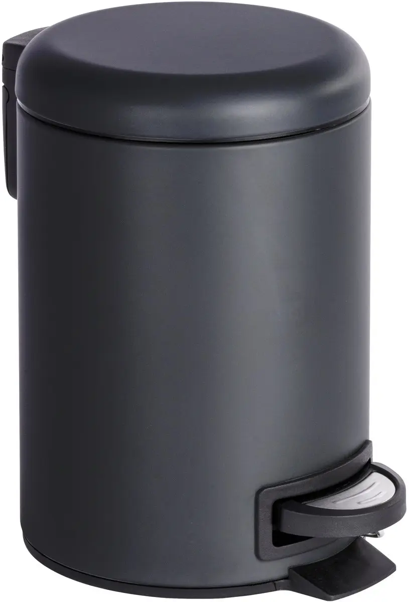 WENKO Afvalemmer Leman 3 liter mat zwart