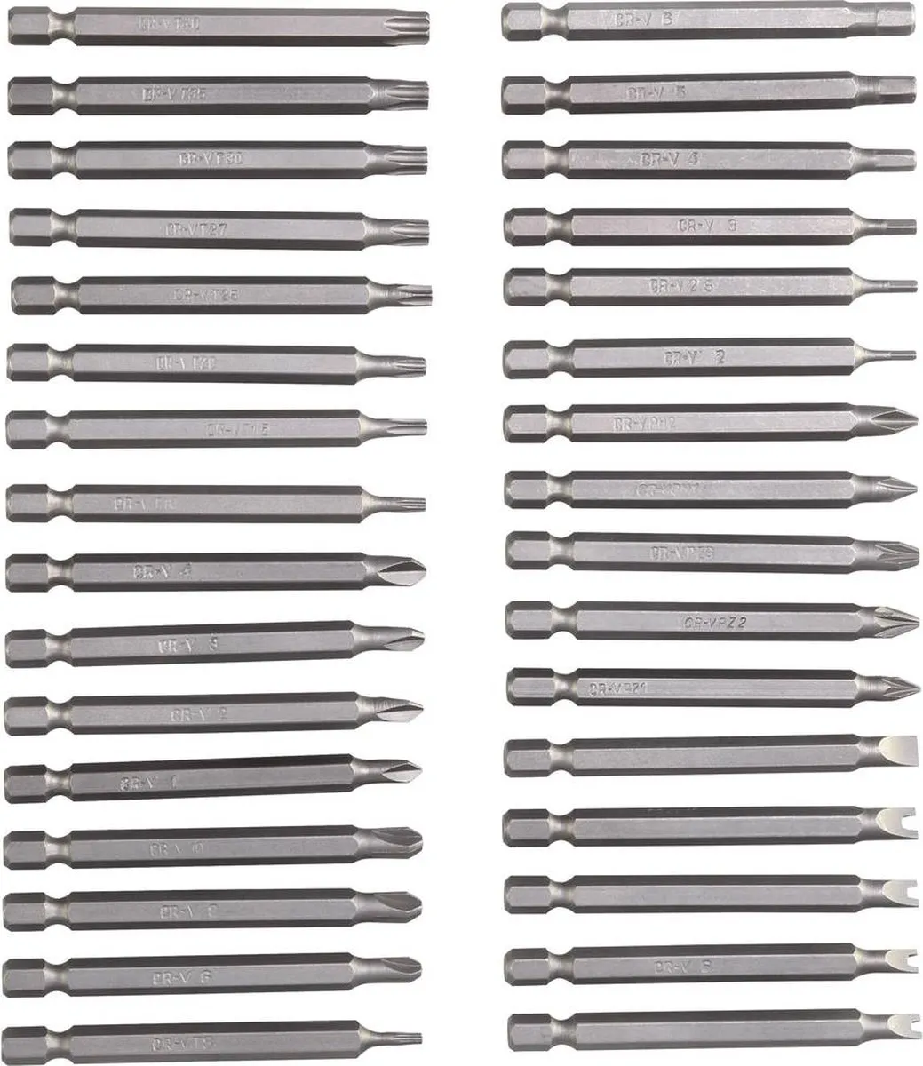 TOOLCRAFT TO-7865856 Bitset 32-delig - Metaal - afbeelding 6 van 6