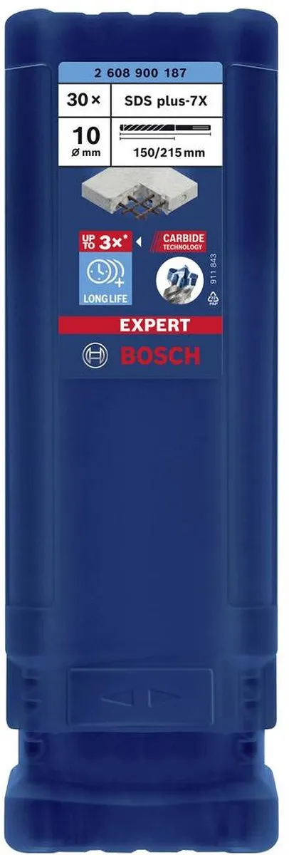 Bosch Professional EXPERT SDS plus-7X Hamerboor 10x150mm - 30 Stuks