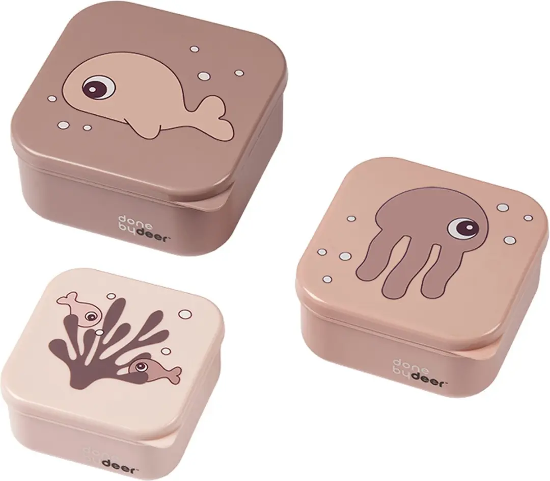 Done By Deer Snack Box Set Sea Friends Powder 3-Pack
