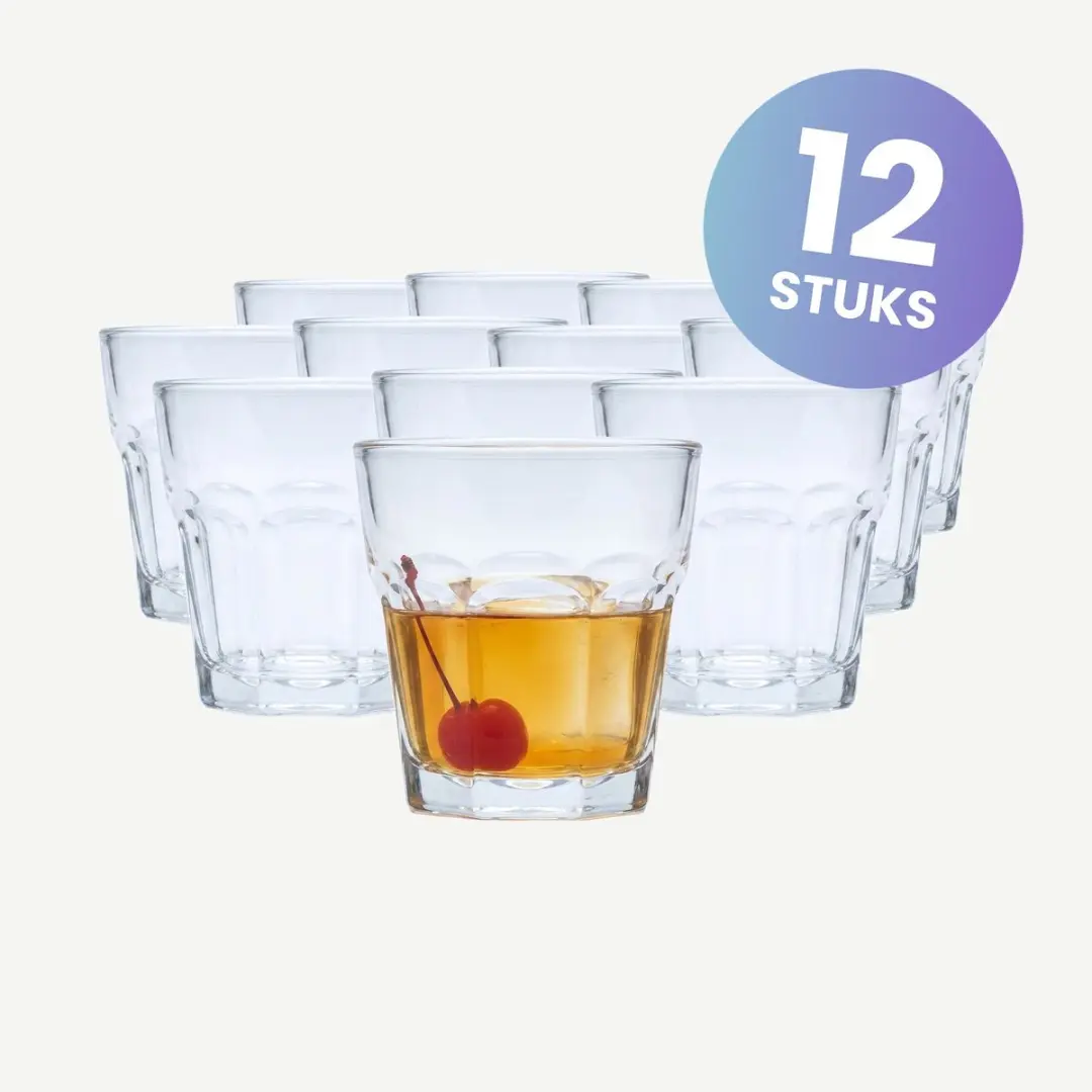 Onis Titan Tumblers 20cl - Set van 12 - Transparant