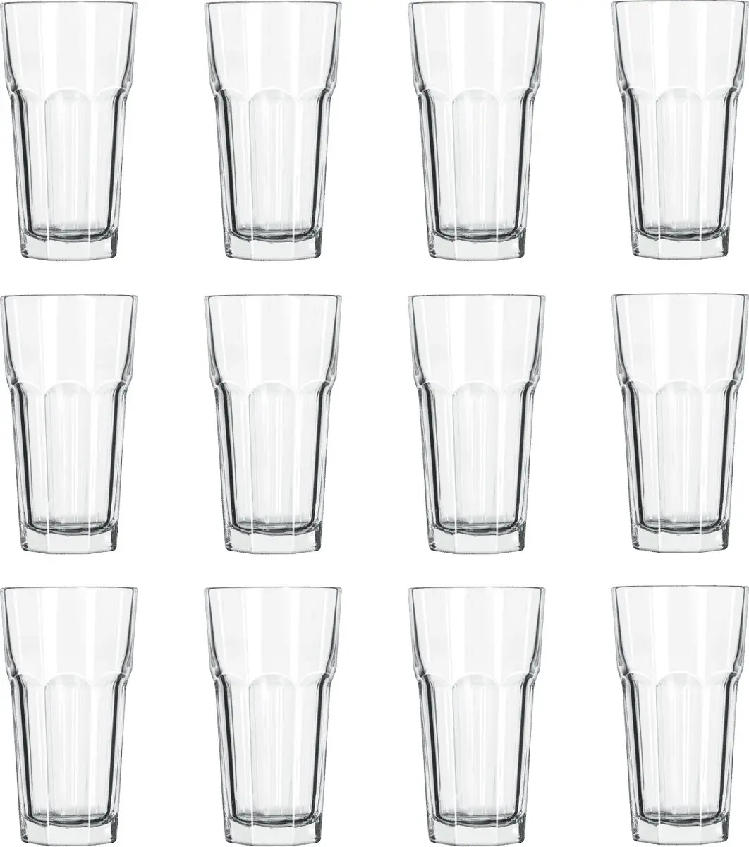 Onis Titan Longdrinkglazen 31cl - Set van 12 - Transparant