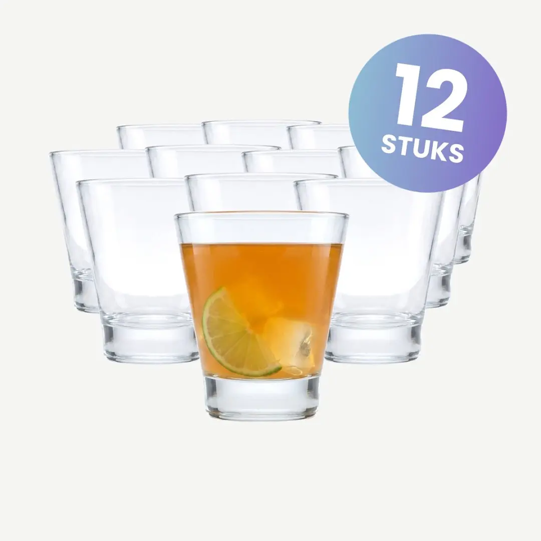 Onis Adventure Tumblers 20cl - Set van 12 - Transparant