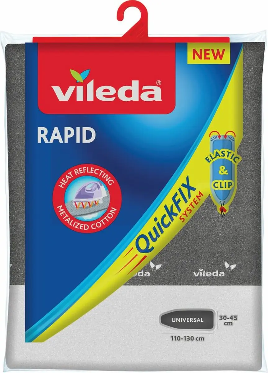 Vileda Strijkplankovertrek Rapid Grijs - afbeelding 2 van 5