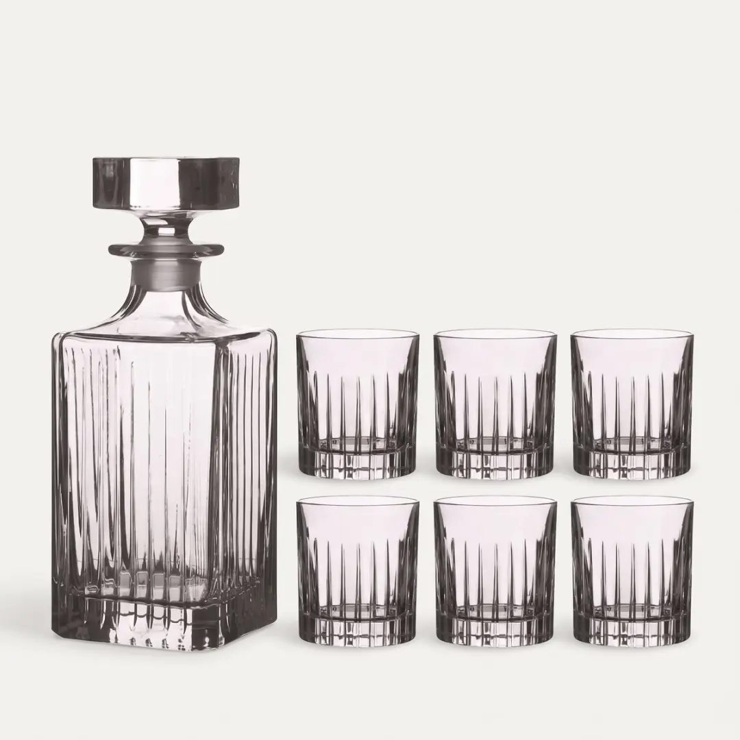 RCR Timeless Whiskey Karaf 0.75L - 6 Glazen - afbeelding 2 van 6