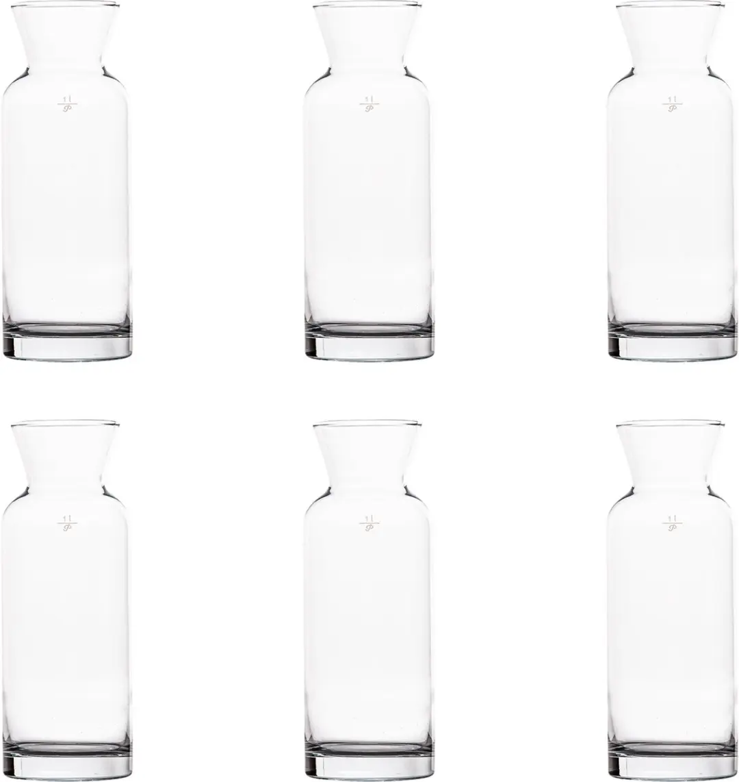 Pasabahce Modern Karaffen 0,5L - Set van 6 Stuks - Glas - afbeelding 4 van 5