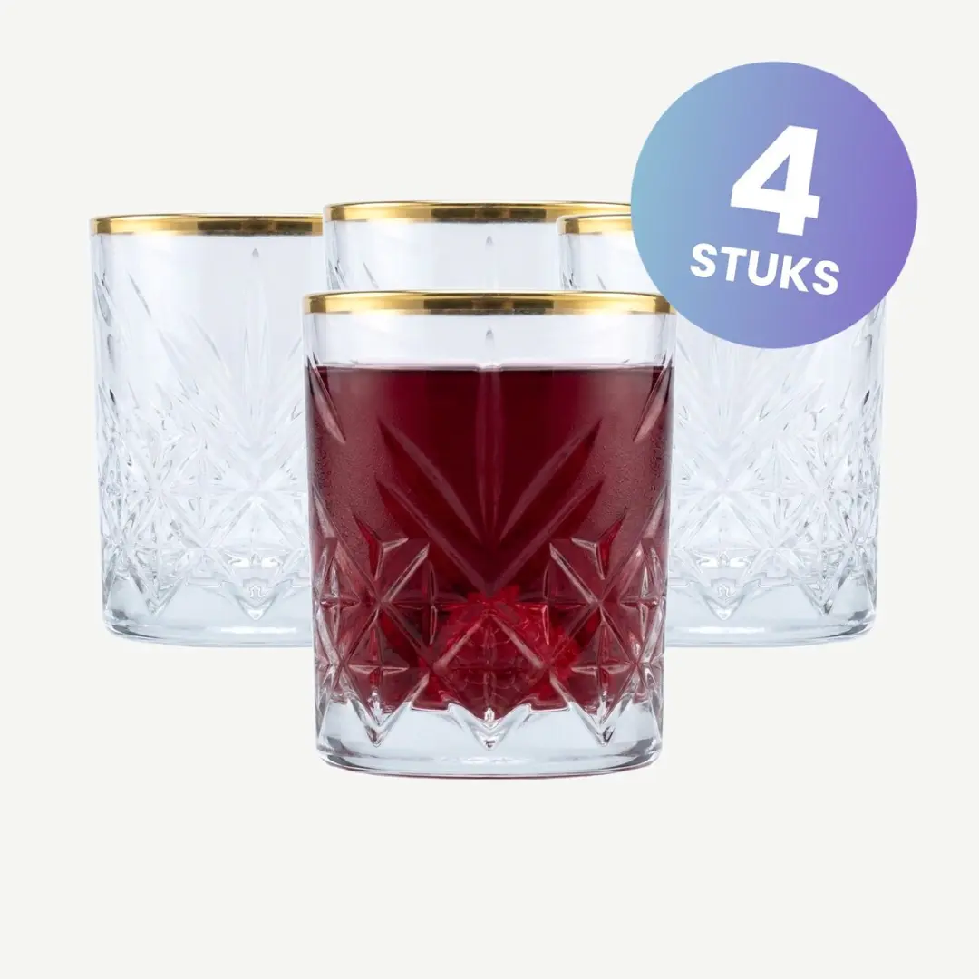 Pasabahce Timeless Borrelglazen 62ml - Goud - 4 Stuks - afbeelding 2 van 6