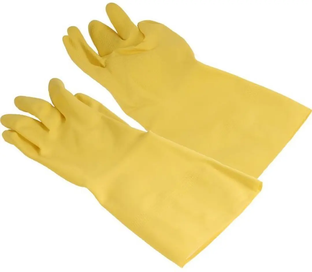 Huishoudhandschoen strong geel large