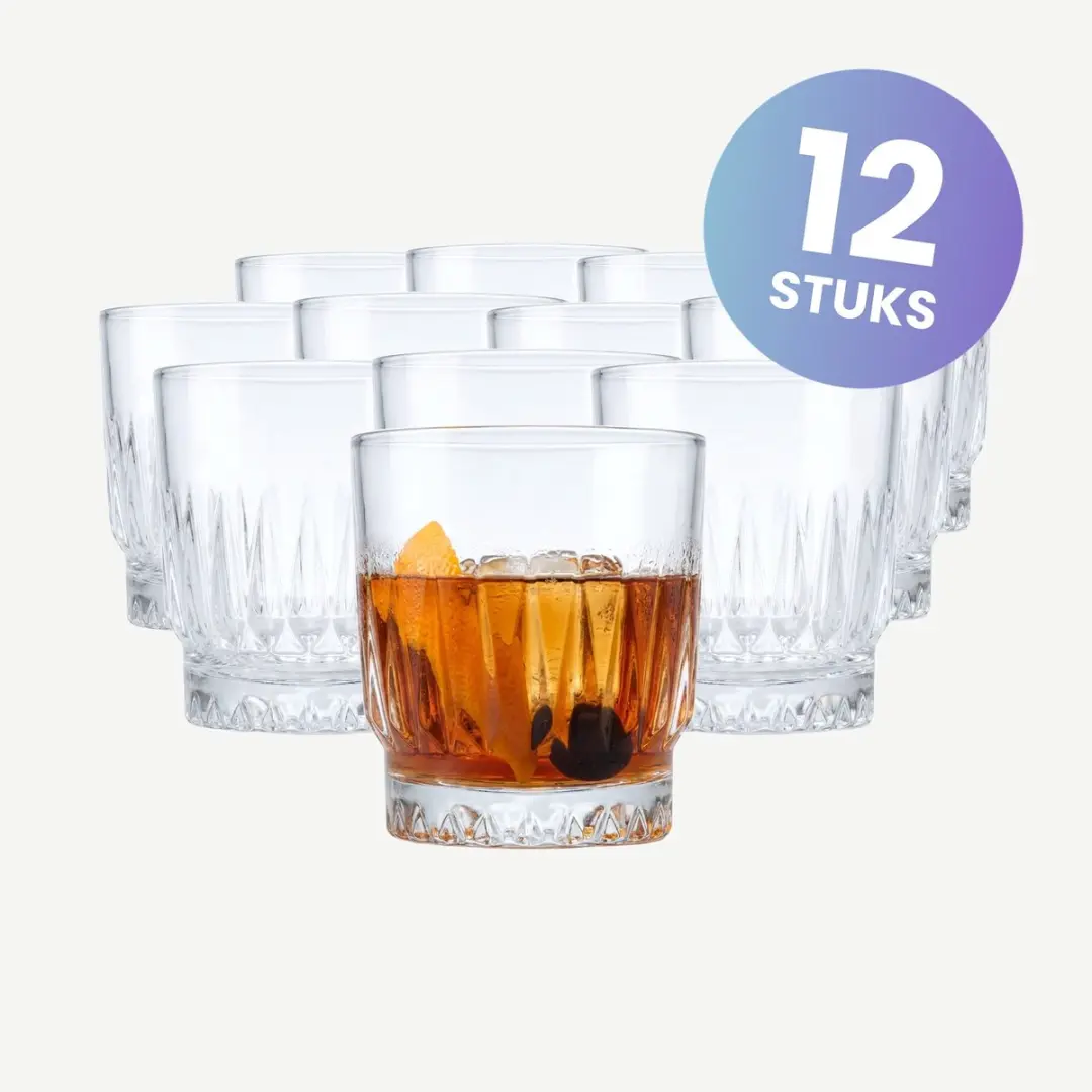 Onis Hampshire Tumblers 29cl - Set van 12 - Transparant