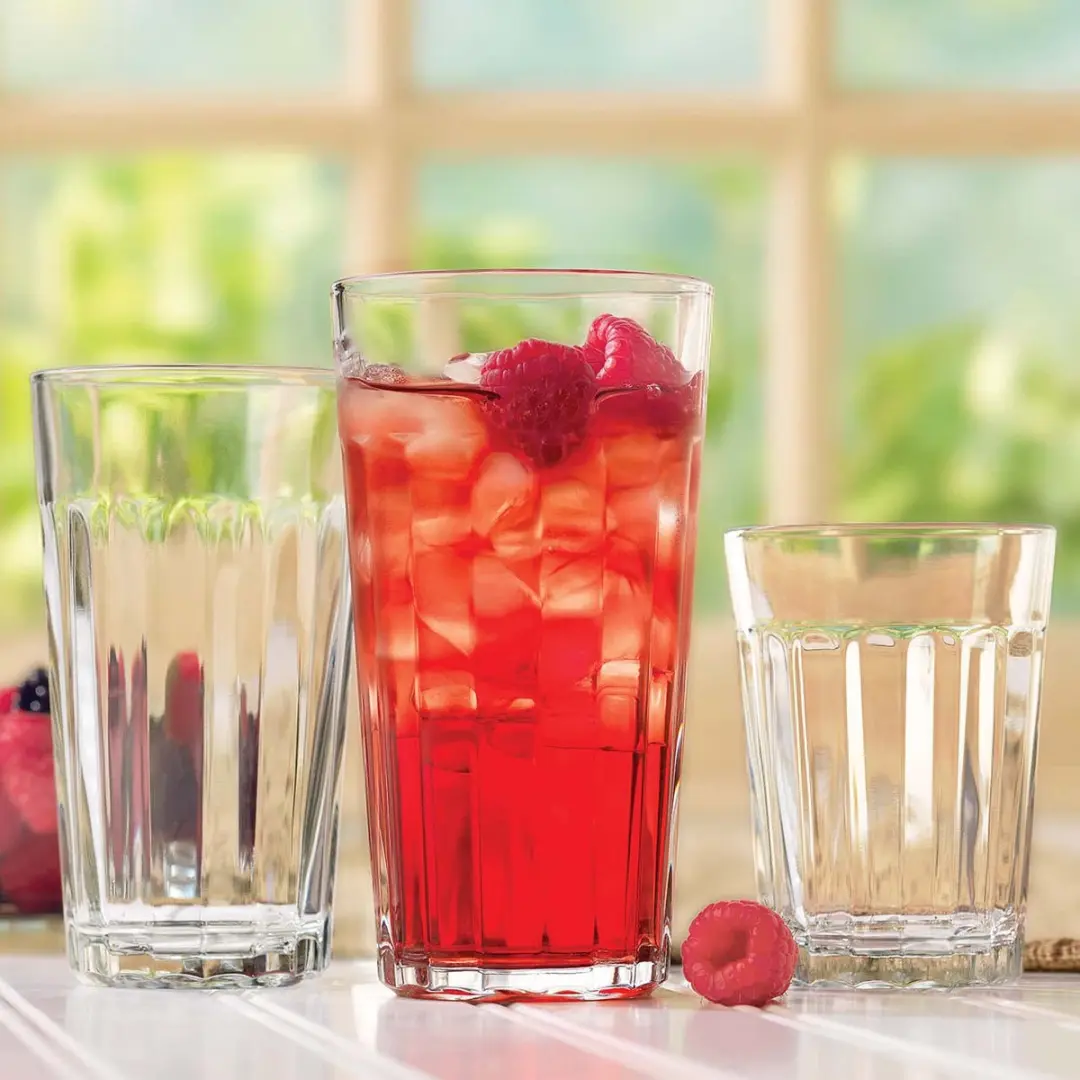 Onis Facets Tumblers 251ml - Set van 12 - Transparant