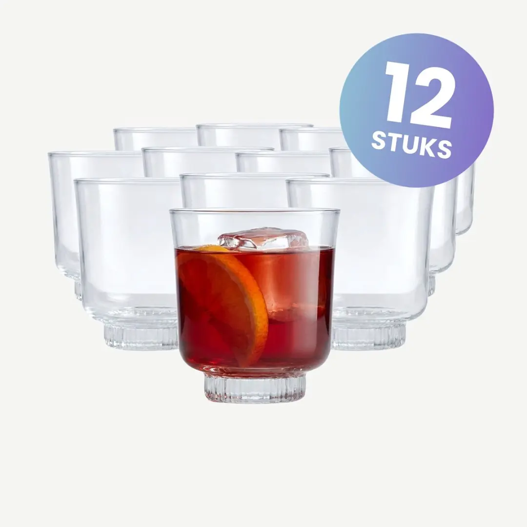 Onis N.Y.C. Tumblers 35cl - Set van 12 - Transparant