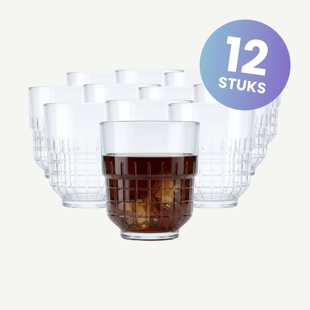 Onis Tarq Tumblers 35cl - Set van 12 Stuks - Gehard Glas