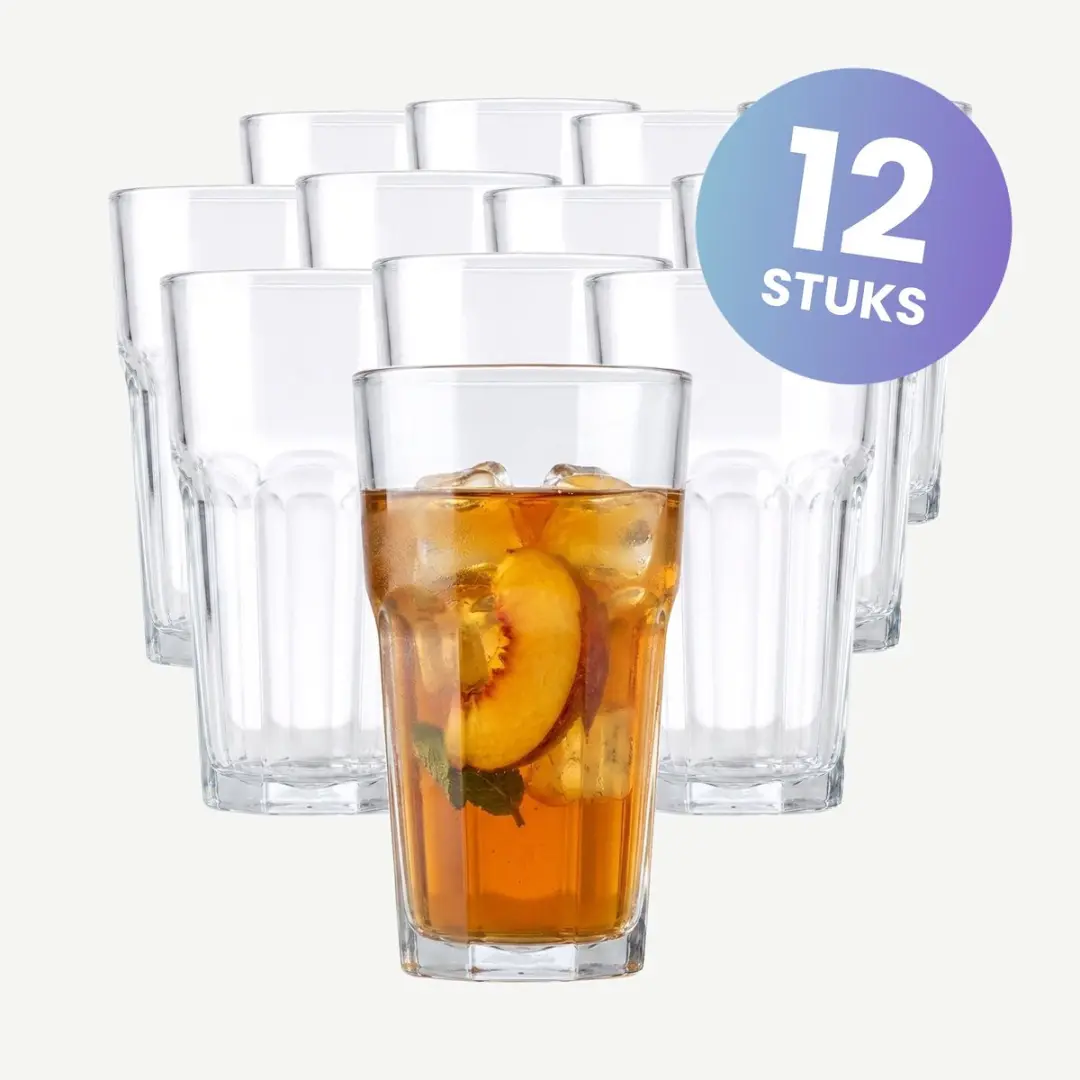 Onis Titan Longdrinkglazen 47cl - Set van 12 - Transparant