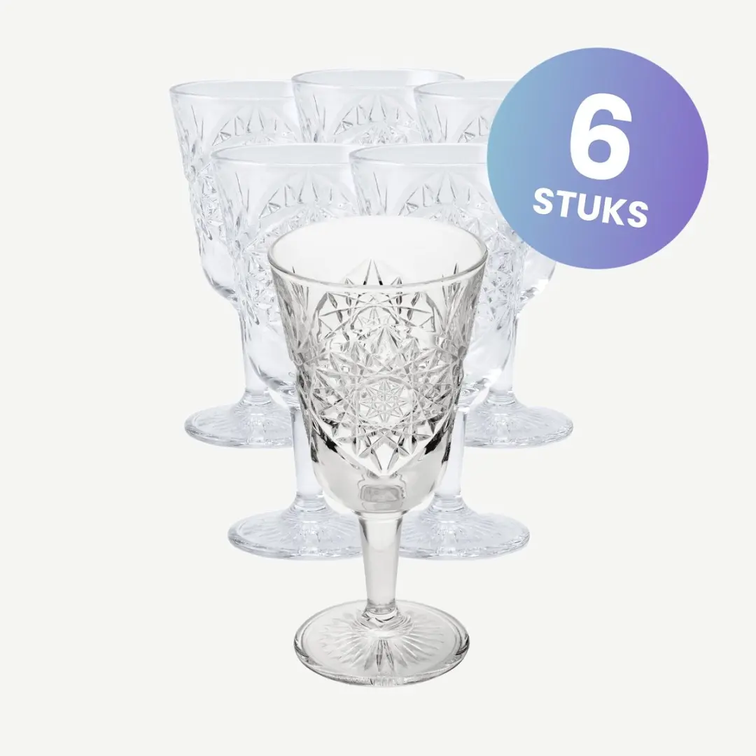 Onis Icon Wijnglazen 30cl - Set van 6 - Transparant