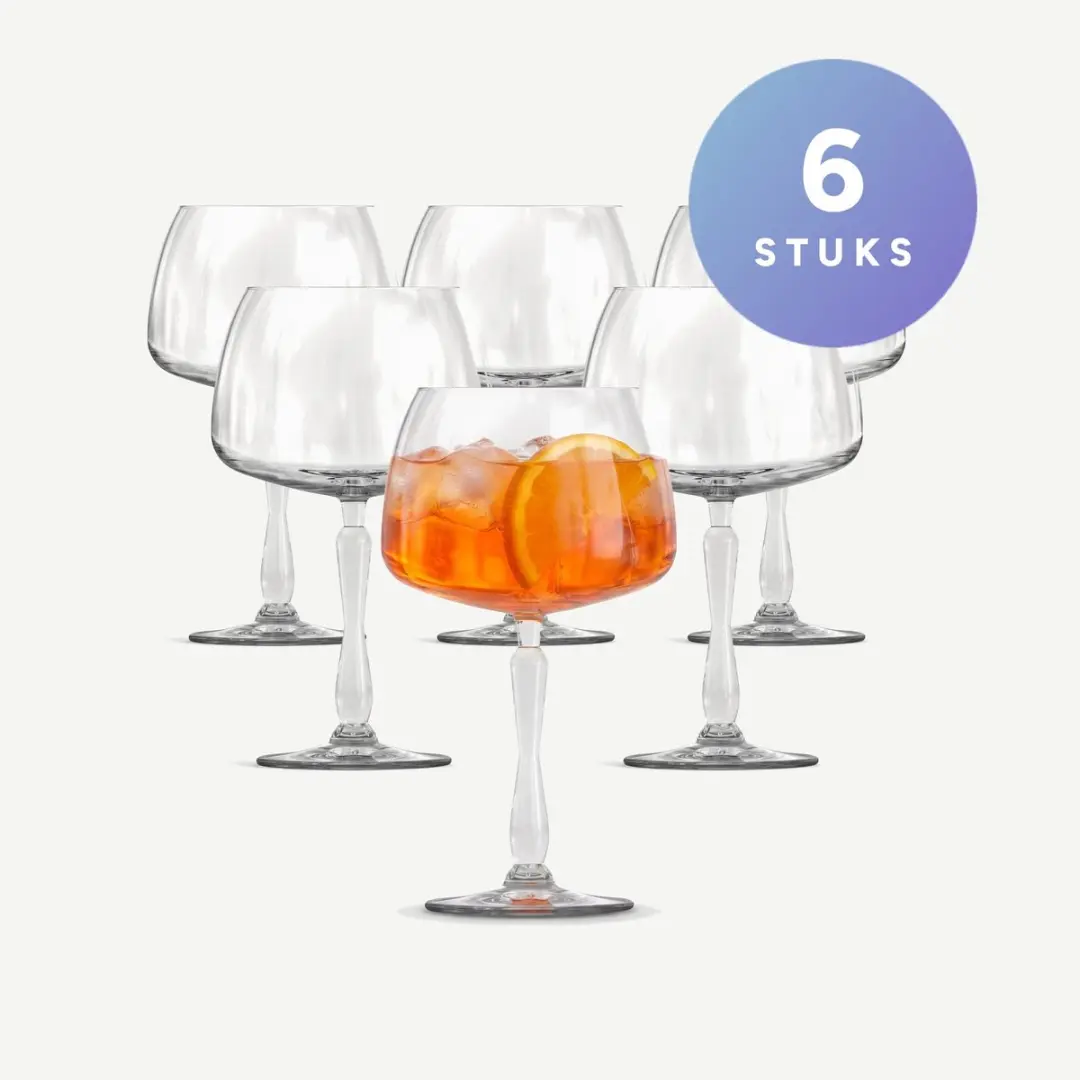 Onis New Era Gin Tonicglazen 590ml - Set van 6 - Transparant
