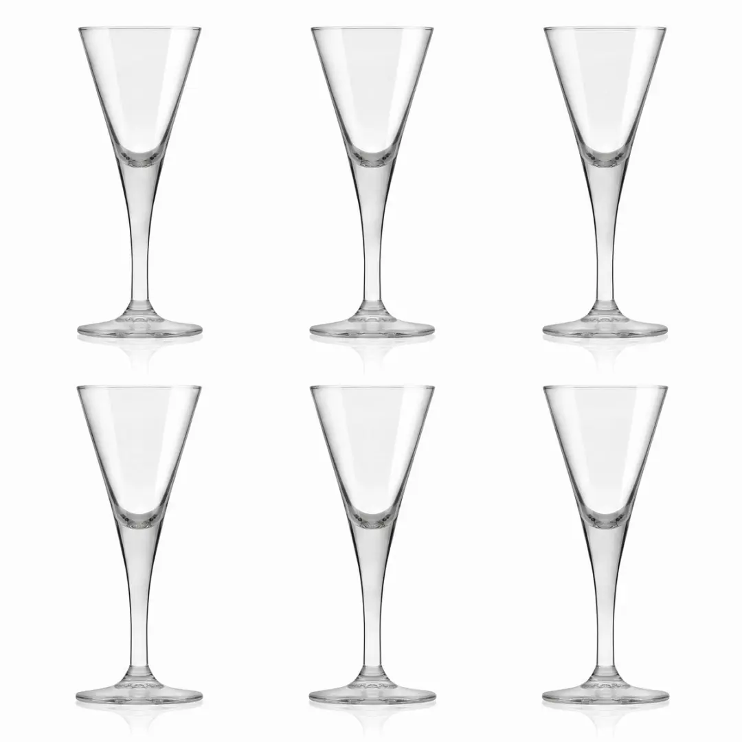 Onis Amaretto Likeurglazen 75ml - Set van 6 Transparant