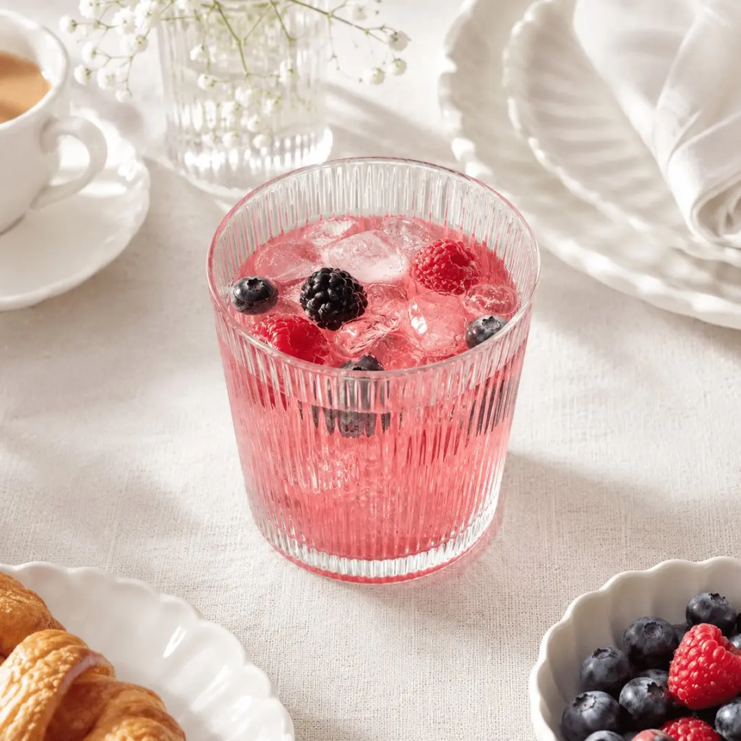 Onis Bloom Tumblers 265ml - Set van 6 - Glas - Transparant