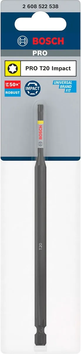 Bosch Professional PRO Torx Slagmoerbeitel T20 150mm