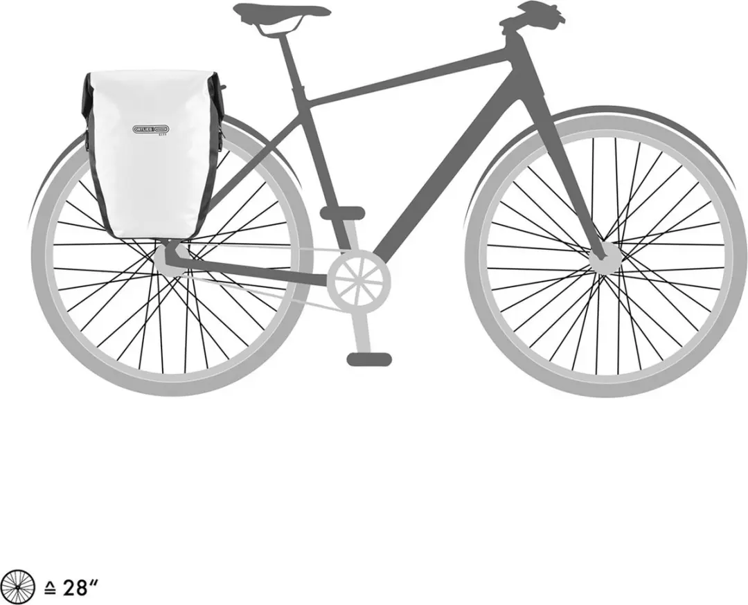 Ortlieb Back-Roller City Fietstas 40L - Wit - afbeelding 2 van 6