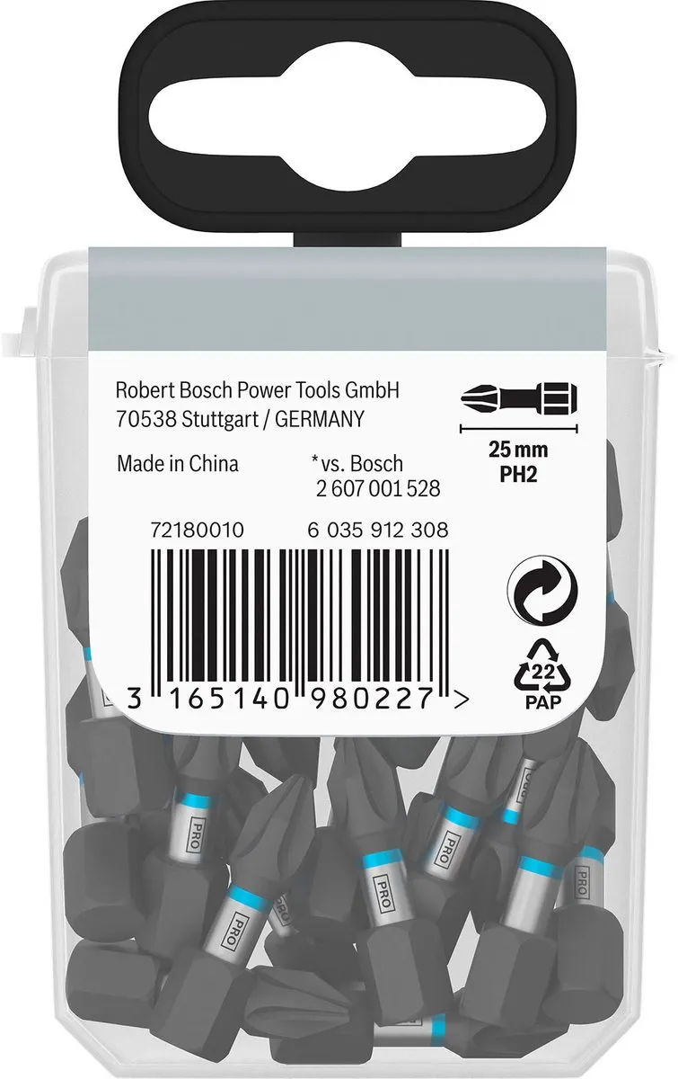 Bosch Professional 2607002803 Bitset 25-delig - 25mm