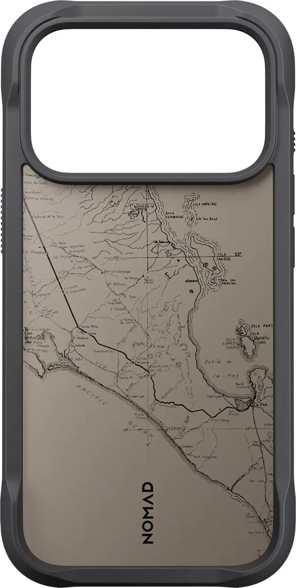 NOMAD Rugged Hoesje iPhone 18 Pro - Beige - 15ft Valbescherming - afbeelding 5 van 6